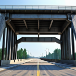 **

"Civil Engineering foundation principles: A stable bridge design with balanced forces, showcasing the importance of material selection (steel and concrete), professional setting, fully clothed engineers inspecting, safe for work, appropriate content, perfect anatomy, natural proportions, professional, family-friendly."

**